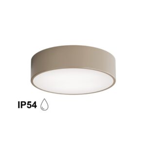 Lampa sufitowa łazienkowa na taras Plafon CLEO 300 IP54 Beżowy 30 cm